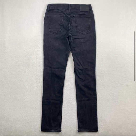 Hudson Blake Slim Straight Fit Twill Denim Jeans (Black) - Picture 10 of 11